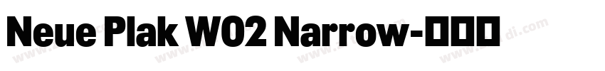 Neue Plak W02 Narrow字体转换